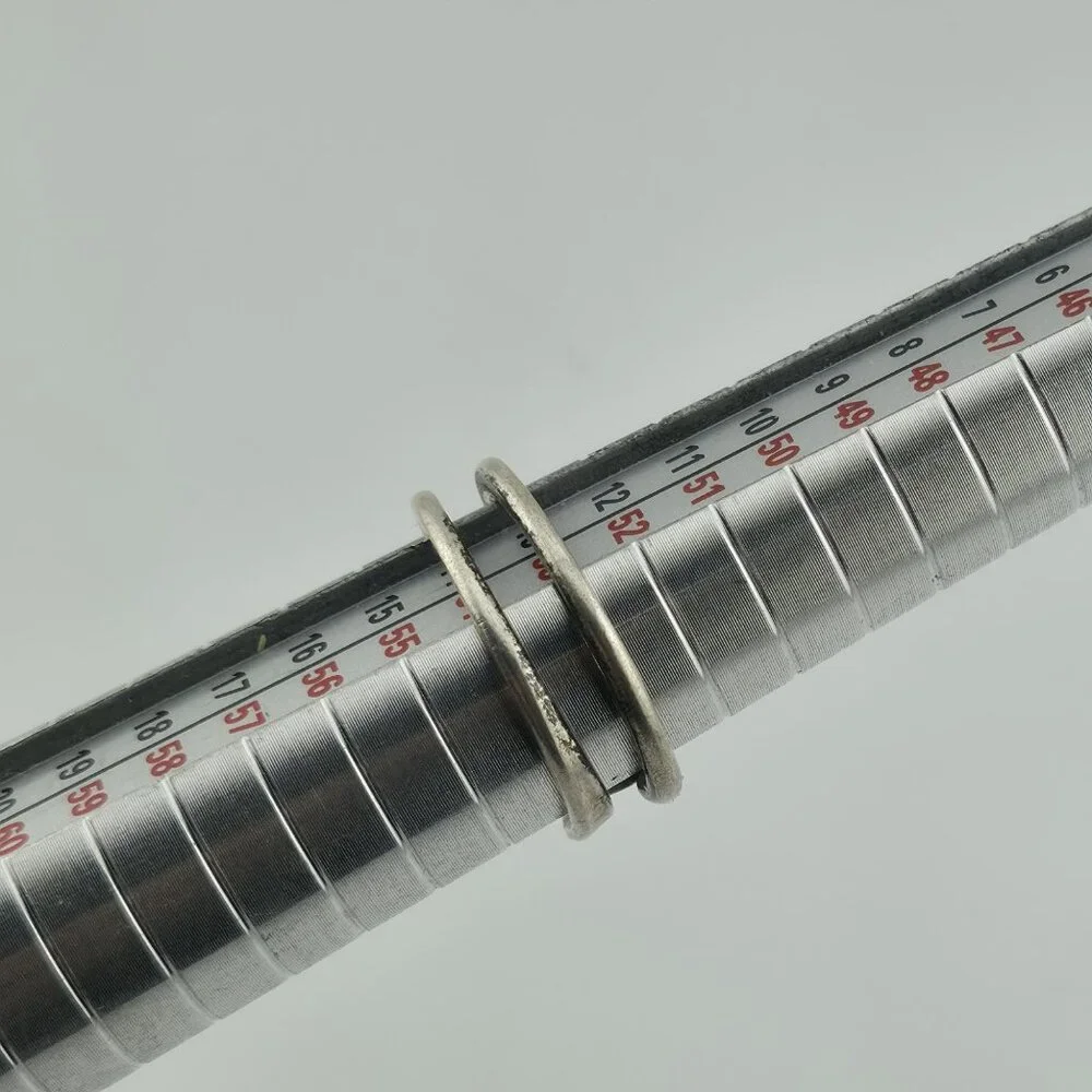 Ring Sterling Silver MCM MODERN contemporary Artisan Organic Minimalist Size 6.5 - Picture 10 of 11